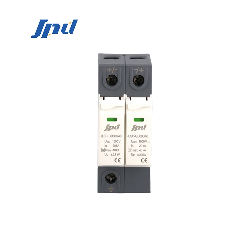 DC 800ka solar surge protection device 40ka solar spd 2p spark gap lightning arrester