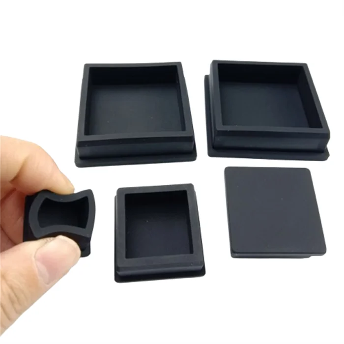 Deson Silicone rubber square inner plug stainless outer plug sealing cap steel pipe internal plug desks and chairs