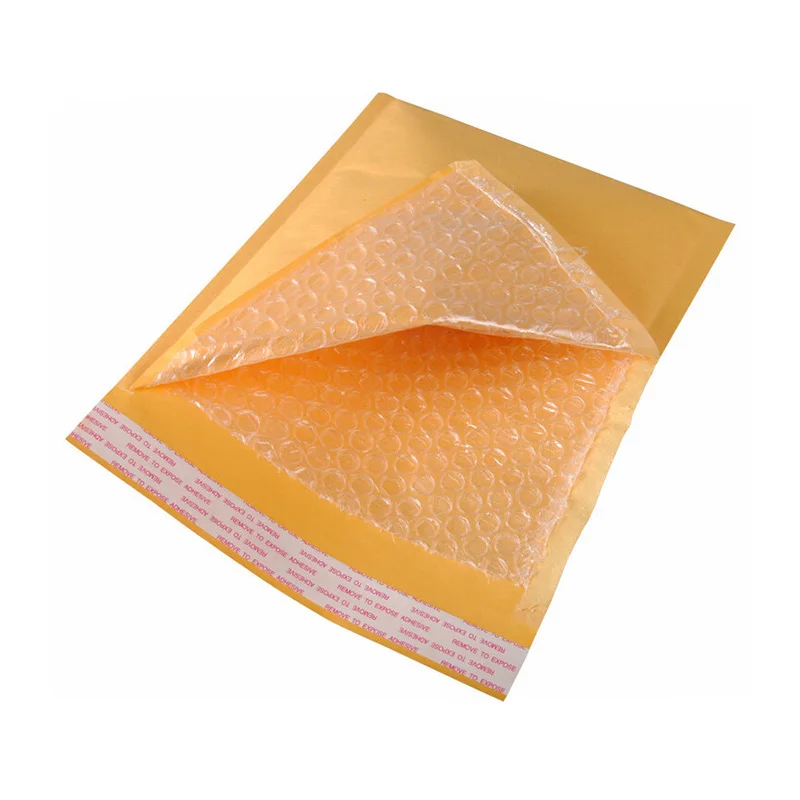 
Kraft Paper Working Document Envelope Express Delivery Courier Lined Bubble Self-sealing Thickened Courier Bubble Bags 