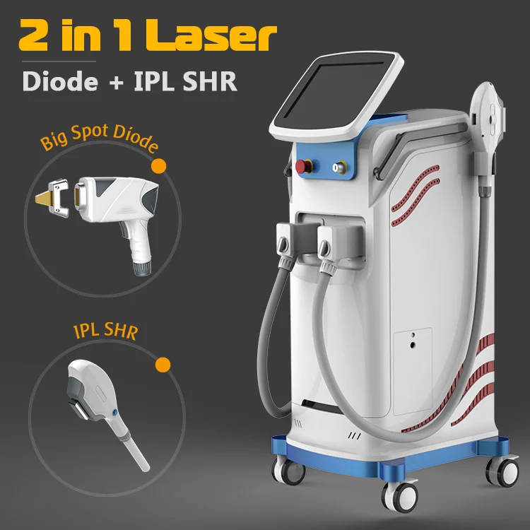 ipl 2 in 1 laser de diodo beauty machine triple laser