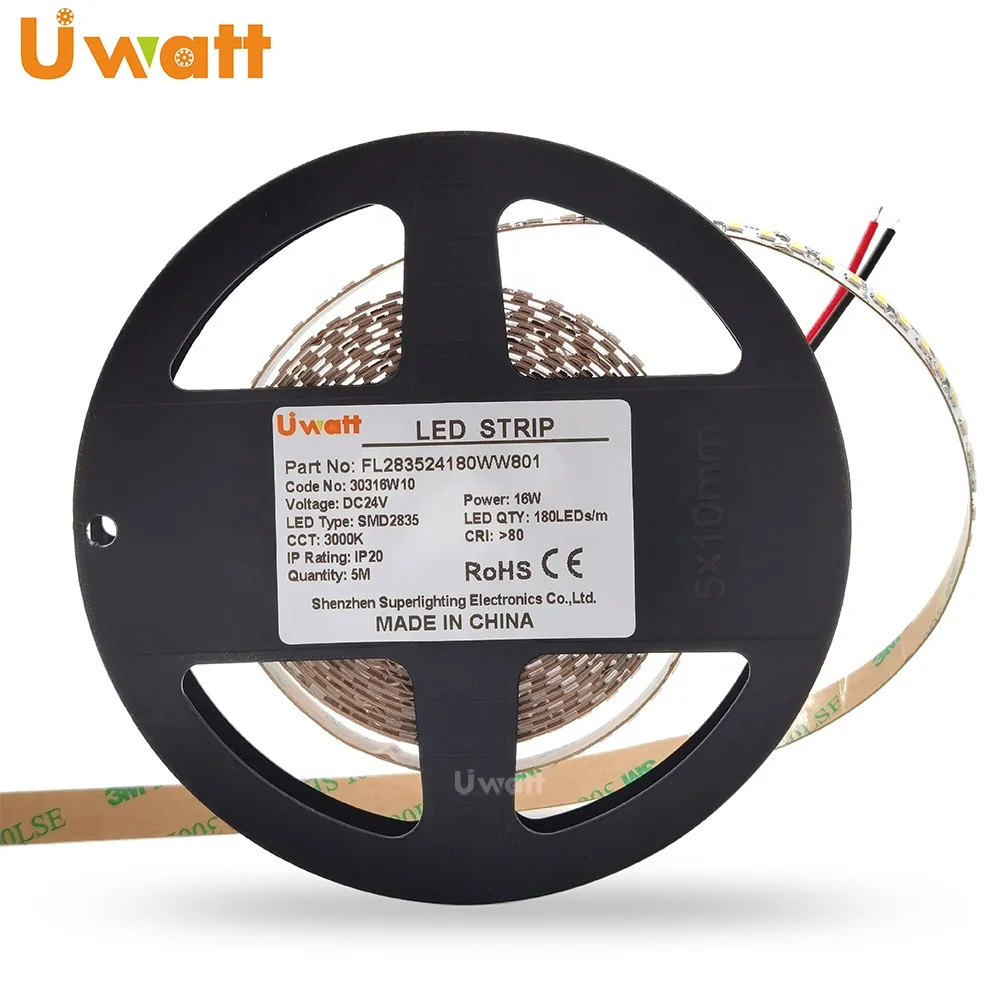 DC 12V 24V AC 220V 120V Width 10mm Length 32.8ft 60ft 100ft LED Strip Light