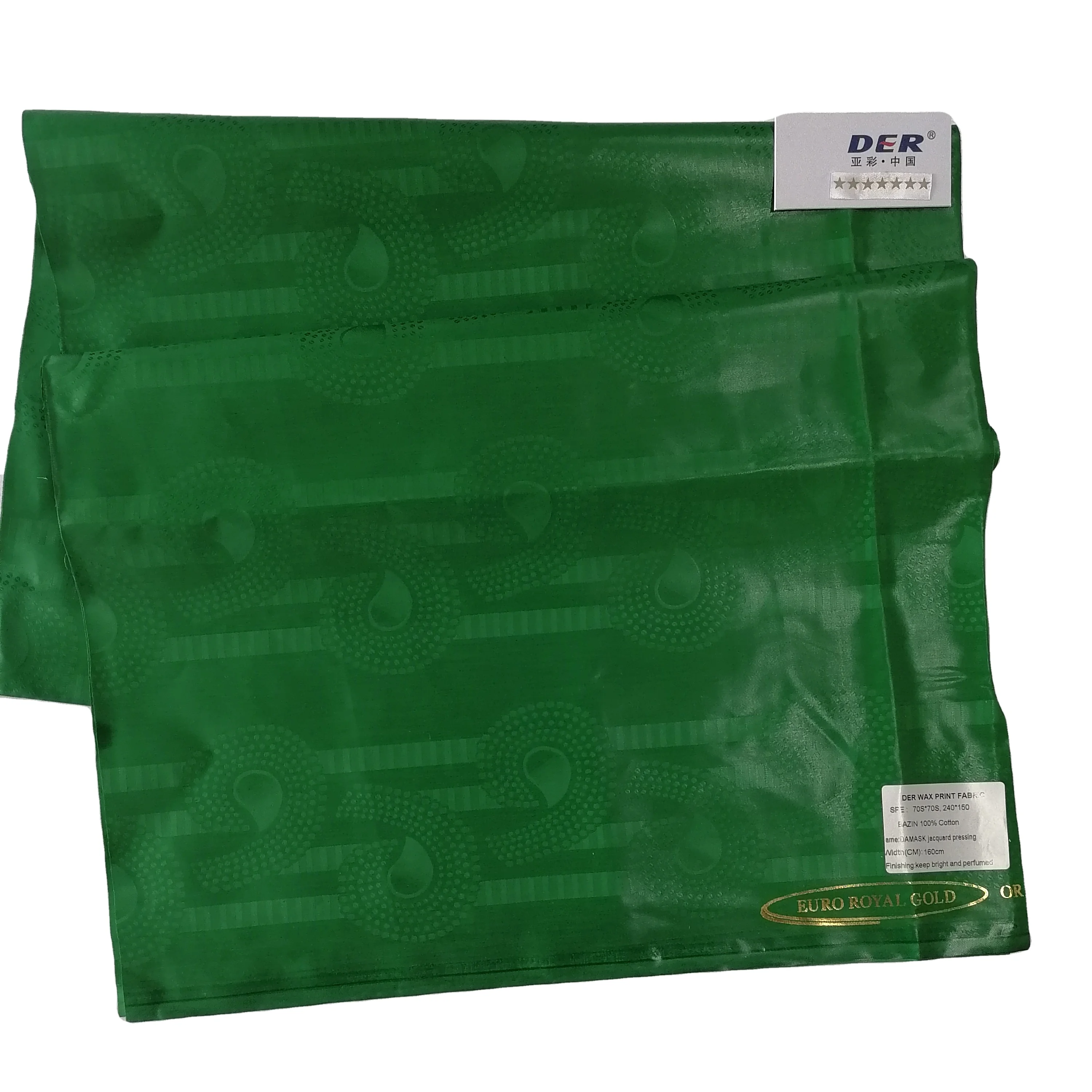 High Quality African Bazin Riche Brocade Design Jacquard Cotton with rose perfumed shining fabrics