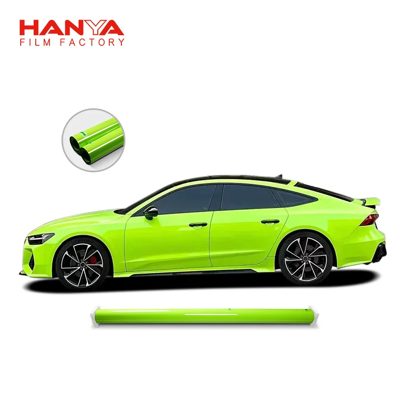 Ultra Gloss Apple Green PPF TPH Self Healing Auto Repair Car Color Change Film