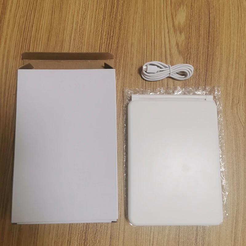 Handheld Square LED Pocket Mirror LED Lights Travel Small Portable Makeup Mirror.jpg