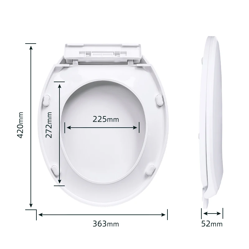Goodone мягкого закрытия дверцы круглое на унитаз сиденья Крышка