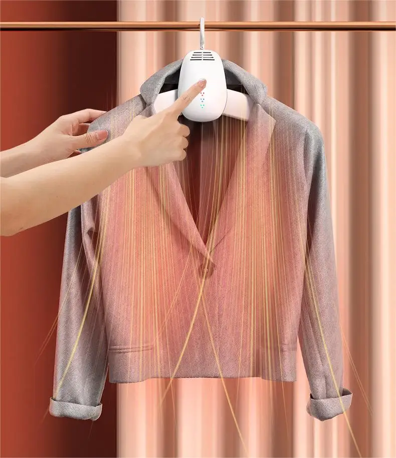 Clothes Dryer Rack Portable Electric Clothes Shirt Shoes Hanger Carton Box White ABS Electronic Clothes Lines