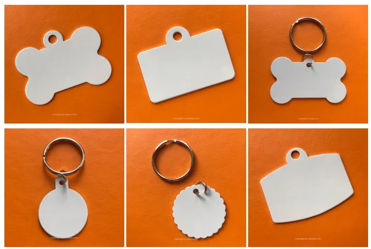 
custom personalized wholesale cheap metal necklace Aluminum sublimation blank army military dogtag dog tag 