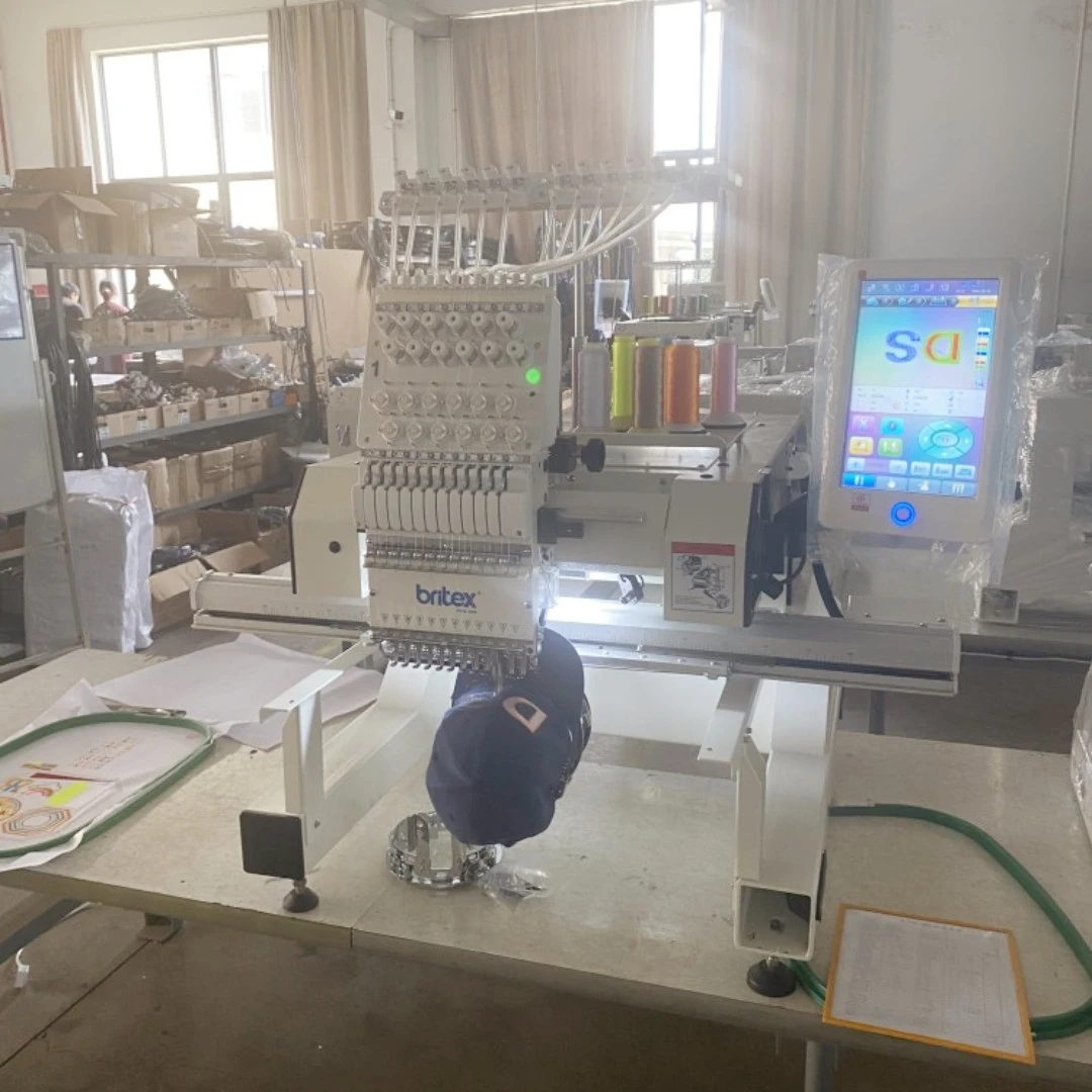 BR-1201 600*400mm Single head Embroidery Machine 12 needles Cap Flat Cloth Embroidery
