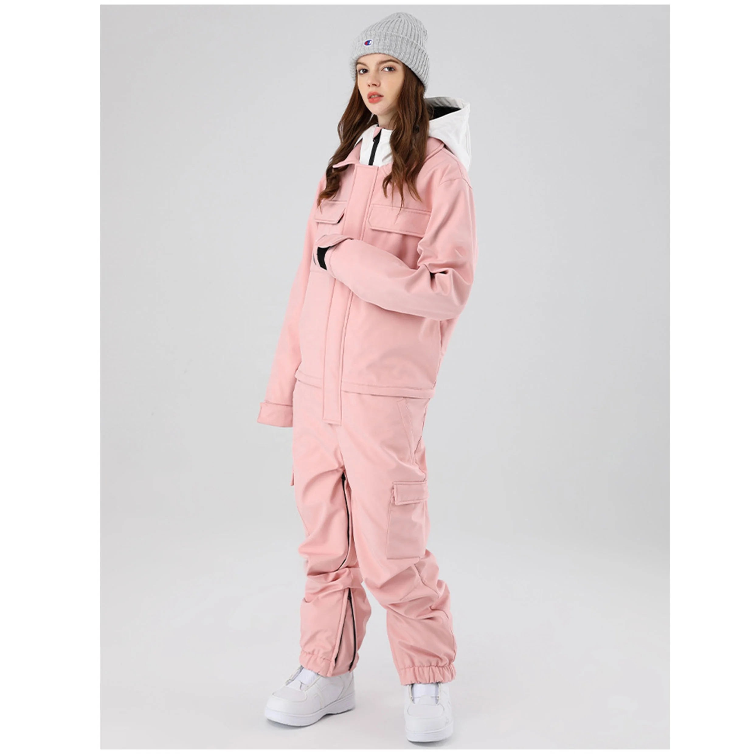 Customized Professional Snowboard Jumpsuits winter High waterproof Ski Racing Suits one piece women Tactical Overall