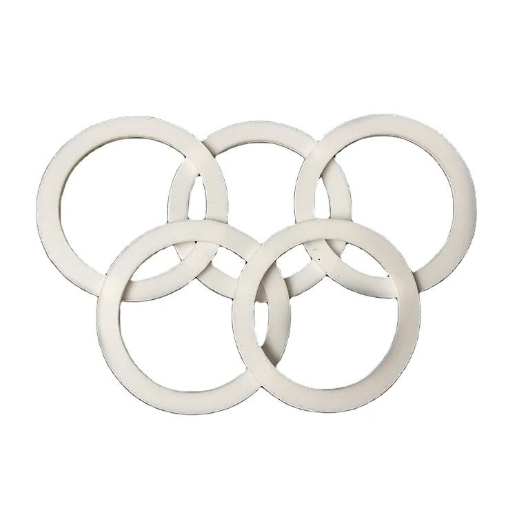 Высокое качество PTFE shim DN400 с масляным кольцом PTFE пластиковое уплотнительное кольцо фланец тефлоннинг прокладка