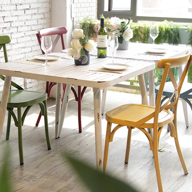 Hot Sale Anti-Aging Durable 4 Seaters Garden Round Table Chair Sets