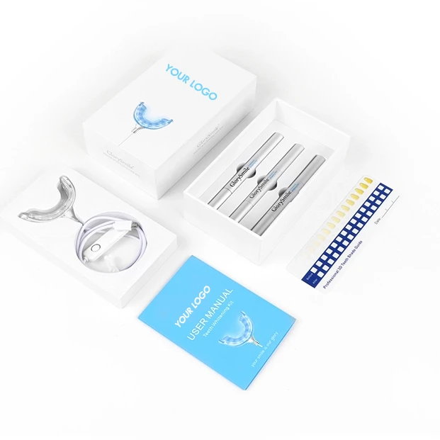 Набор для отбеливания зубов, домашний набор для отбеливания зубов на заказ, светодиодная подсветка, клиника для стоматологического отбеливания зубов