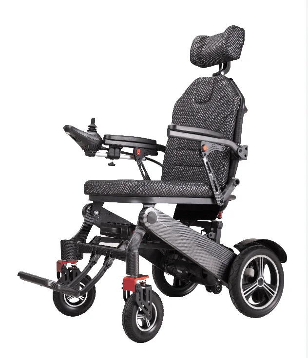 Topmedi Upgrade Handicapped Electric Wheelchair With Power Reclining Function For Home Care