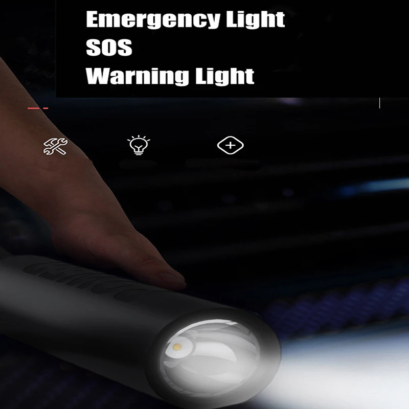 Portable 10000mAh Power Bank Car Emergency Jump Starter with LED Light Use Truck Motorcycle Passenger Car USB-C Charging Output