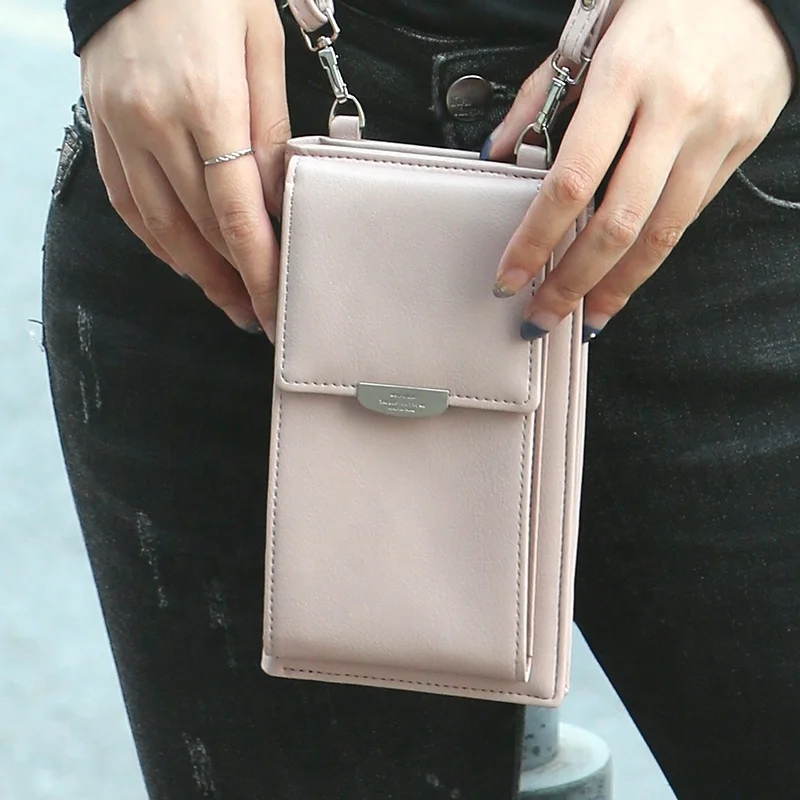 Large Smartphone Crossbody Bag Shoulder Bag Wallet with Credit Card Slots
