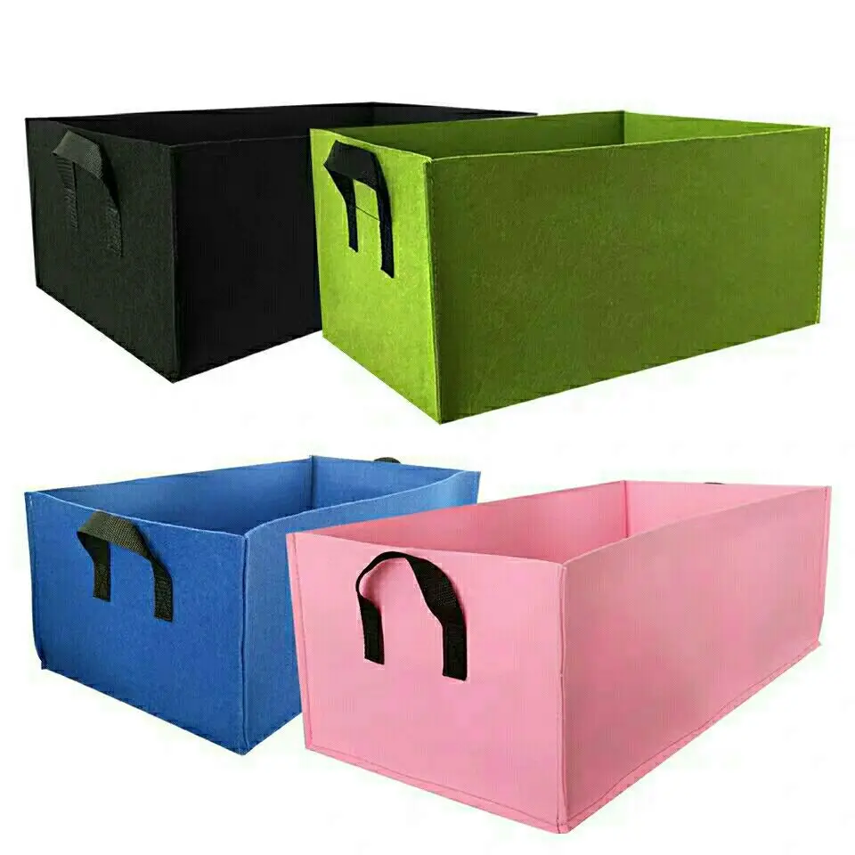 
Custom-made felt non-woven fabric sweet potato potato strawberry radish square plant bucket 