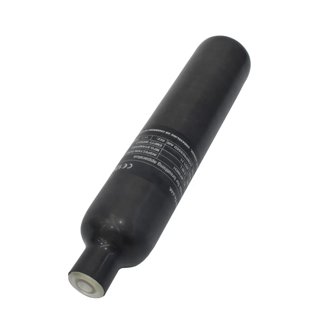 TUXING 300Bar 580cc Wrapped Composite Gas Cylinder PCP Carbon Fiber Air Pottles