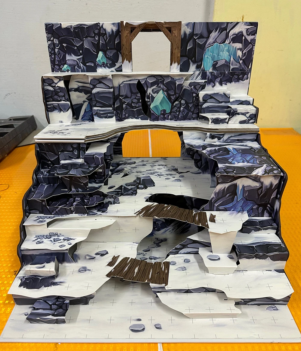 custom Christmas gift puzzle 2D figure 3d die cut paper crafts Terrain for LOL Dungeons and Dragons D&D board RPG game