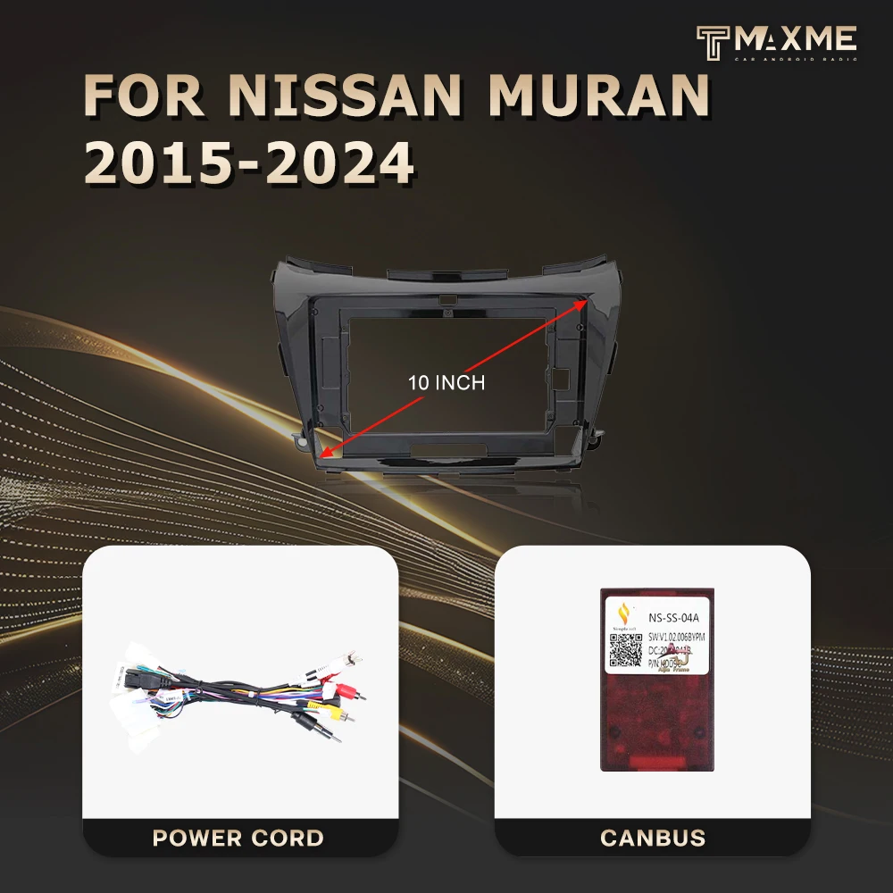 Maisimei Factory Wholesale  Car DVD Frame FOR NISSAN Murano 2004-2024 With Cable Can bus 9 inch 10 inch LHD