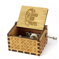 LA CASA DE PAPEL Movie Custom Engrave and Color Printing LOGO Bella Ciao Music Box