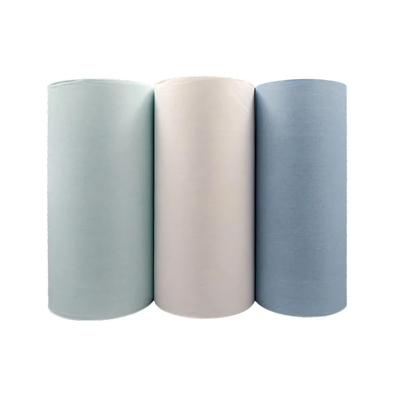 Free Sample Polyester Woodpulp Nonwoven Fabric Embossed Coated Spunlace Non-Woven Rolls Cars Industry Knitted Terry Fabric Style