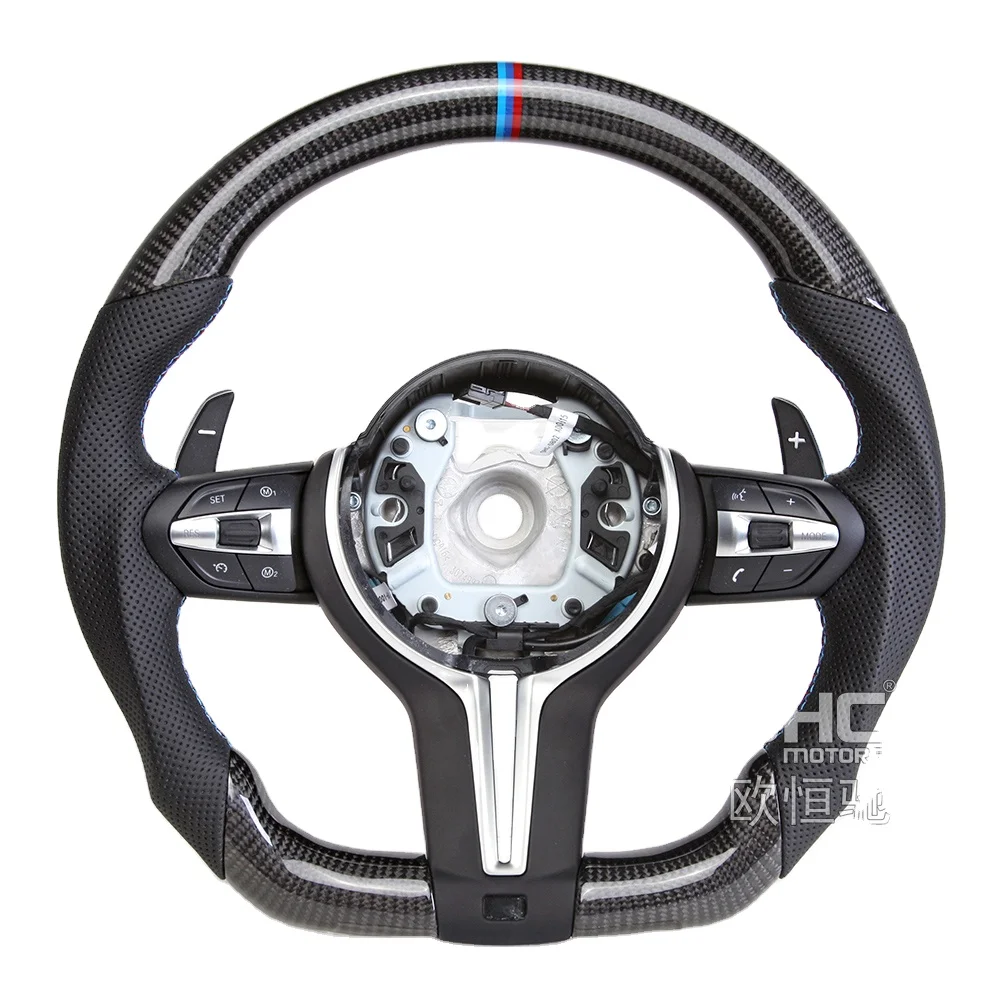 Carbon Fiber Steering Wheel For Bmw E60 E46 E39 X5 E70 E81 E83 X1 E84 E87 E82 E92 E93 M3 3 Series E90 Steering Wheel With Paddle