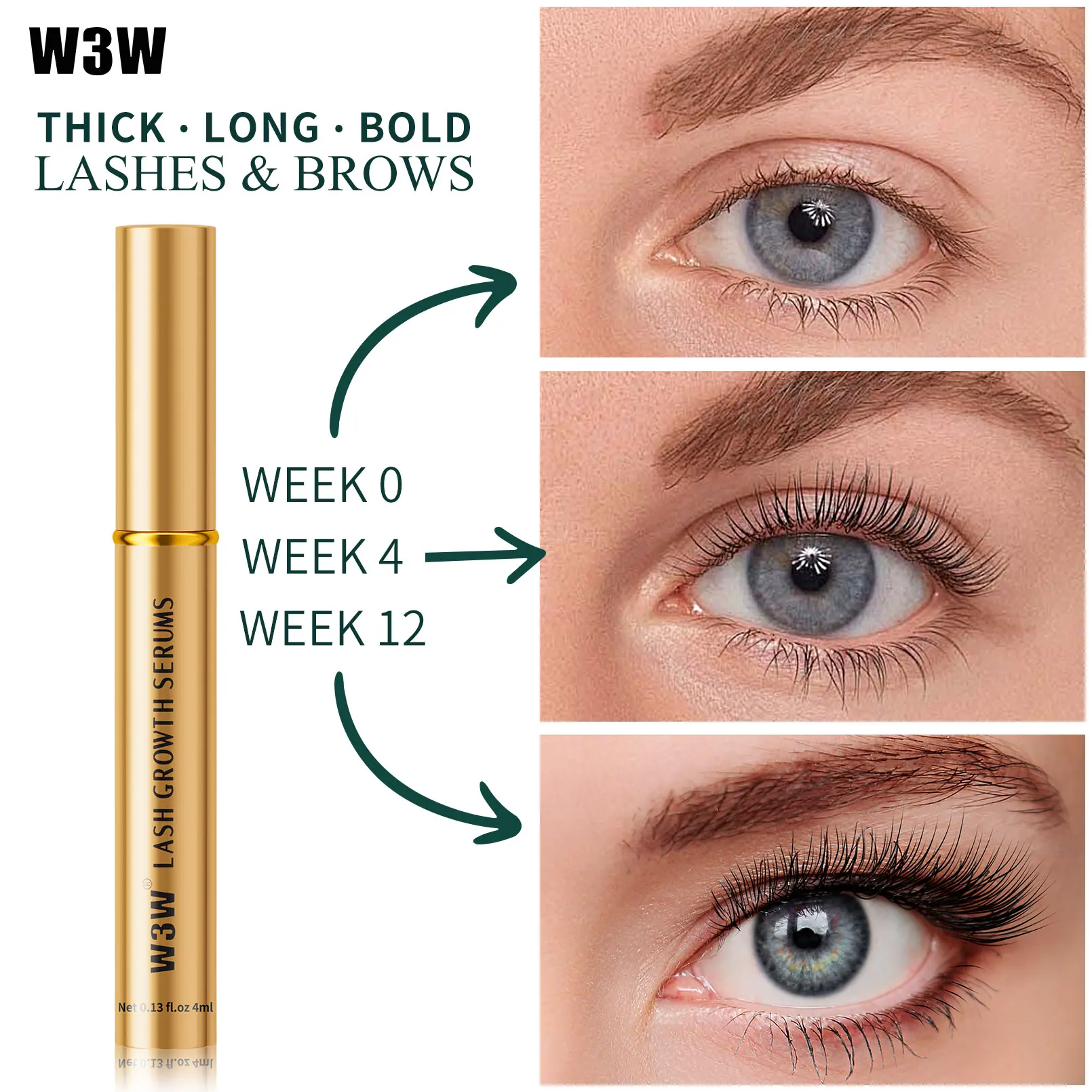 Natural Eyebrow Nourish Mascara 5 ML Eyelash Enhancer Growth Serum invisible mascara vegan formula