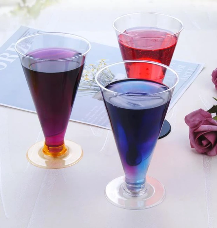 Wholesale Disposable Clear Ice Cream Cake Container Jelly Mousse Pudding Cup Ps Plastic Dessert Cups