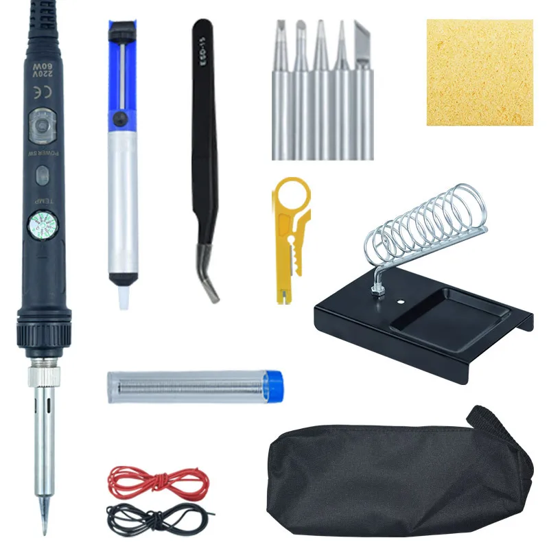 60W Electric Soldering Iron Kit Automatic Send Tin Soldering Gun Solder Station Wire Welding Tools