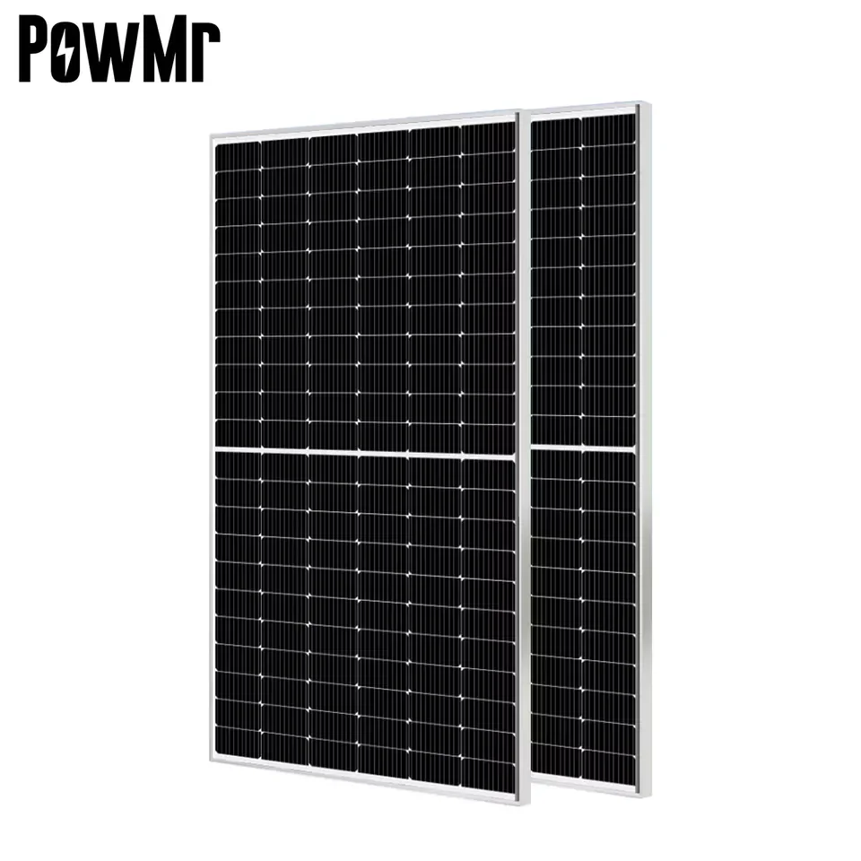 PowMr 500w solar panel  IP68 Warranty  25 years monocrystalline solar panel 500w for solar panel system