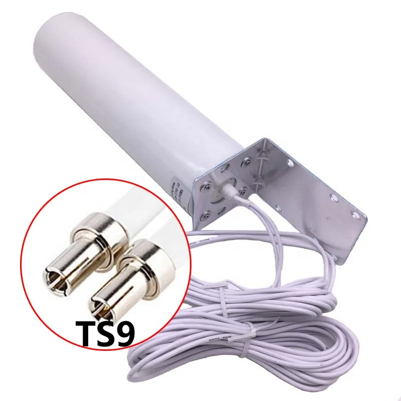 4G  LTE bracket mount outdoor W405  antenna with 5meters cable 10meters SMA/TS9/Crc9  connector