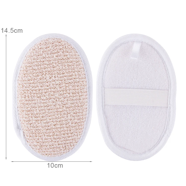 Private Label Natural Skincare Loofah Bath Sponges Body Exfoliating Cleansing Scrubber Shower Luffa Rubbing Pad Brush