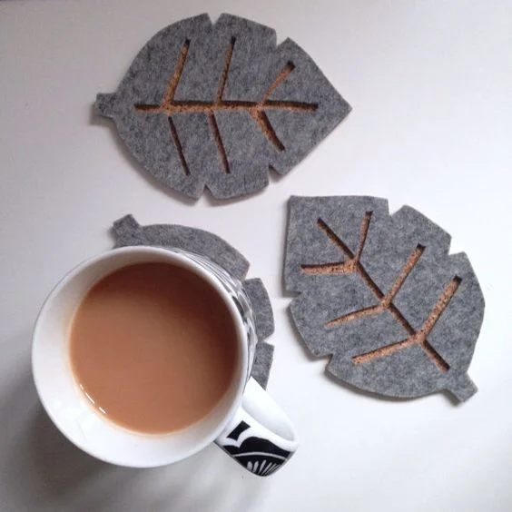 2021 Best Selling Felt Coasters Creative Drink Coasters Cup Mats For Drinks Coaster Plates