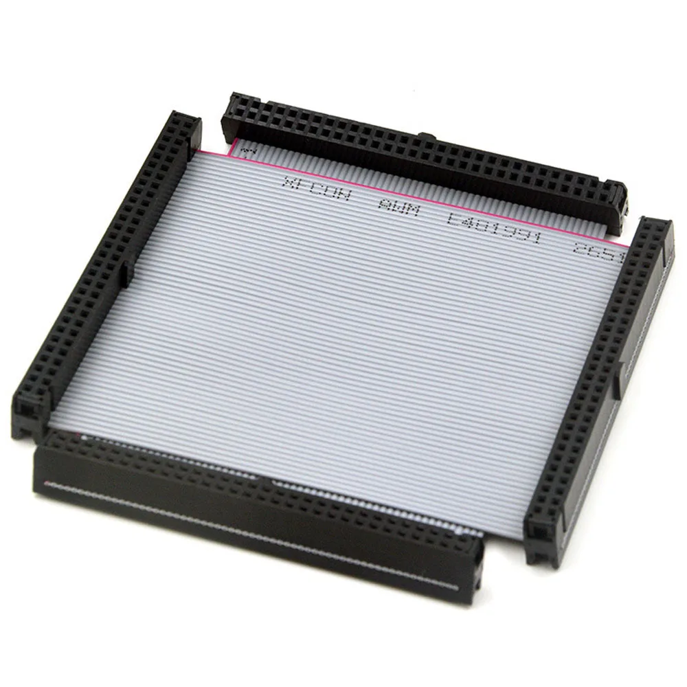 Custom made 2*30P 2.54FC/IDC 60P 100MM grey Flexible Flat Cable wire assembly wiring harness