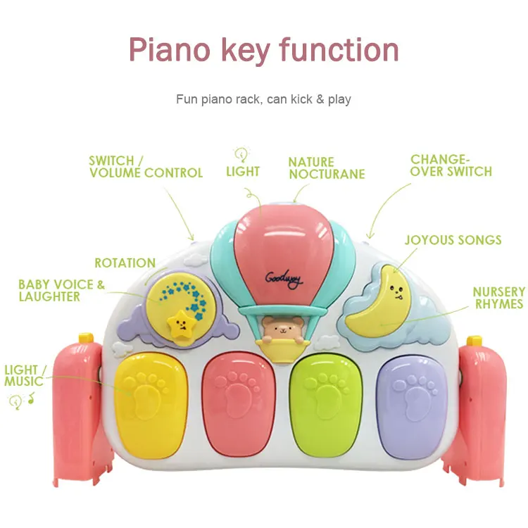 wholesale indoor children kick piano toy play activity gym baby mat