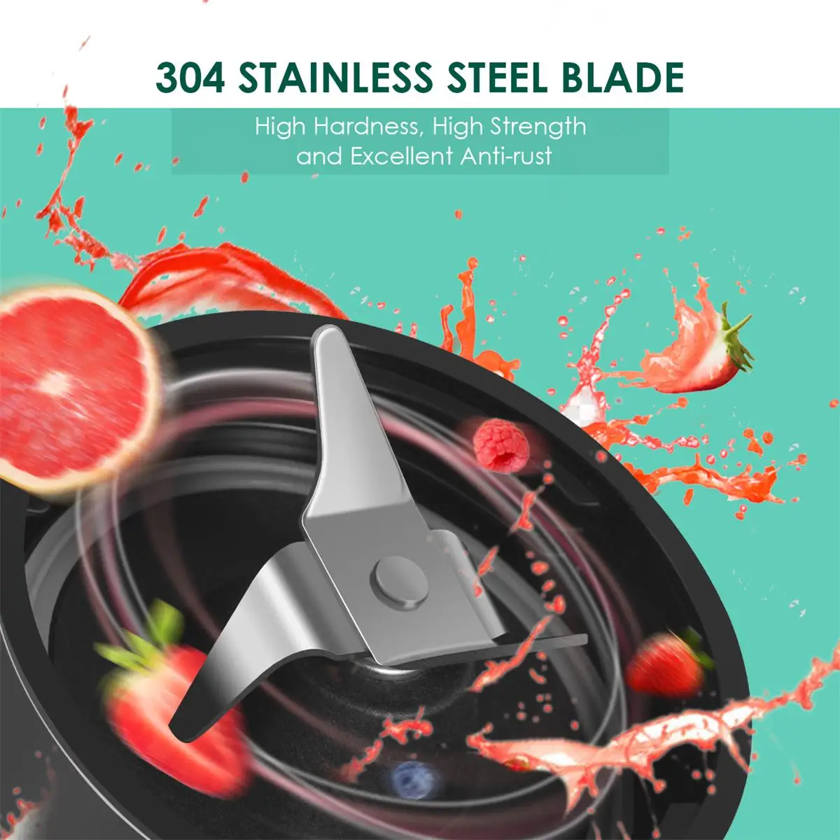 OEM  Logo Personal Blender with 600ml Tritan Cup Portable Blender SS Blades Fruit Juicer Smoothies Blender