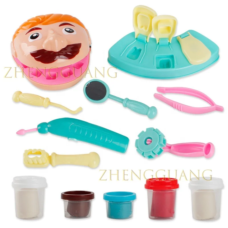 Zhengguang Pretend Play Toy Dentist Check Teeth Model Set Medical Kit Role Play Simulation Early Learning Toys Doctor Toys