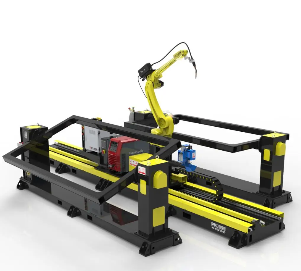 Hot sale 6 Axis MIG MAG Welding Robot with welding positioner Panasonic Pulse Welder  KLTW1900XZ9