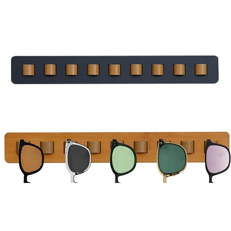 Wholesale Wooden Sunglasses Storage Holder Optical Store Eyeglasses Display Stand Wall Mounted Glasses Display Rack