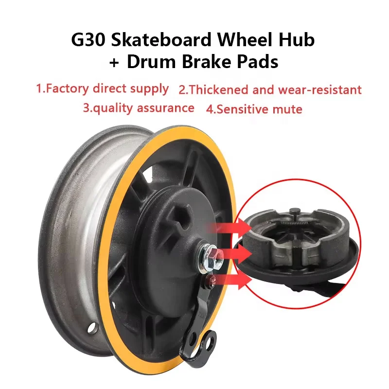 MAX G30 Wheel Drum Brake Ninebot Electric Scooter Assembly Aluminum Alloy Drum Brake Stable Easy Install