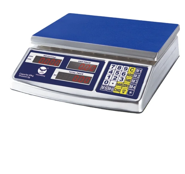 Stainless Steel Strong Body Digital Scale 30kg Max Capacity Double Plates 420g Battery 4V4Ah Customized Service Available