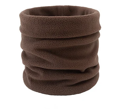 Custom  logo Autumn Winter Multifunction Neckerchief Outdoors Wind Proof Solid Color polar fleece Scarf