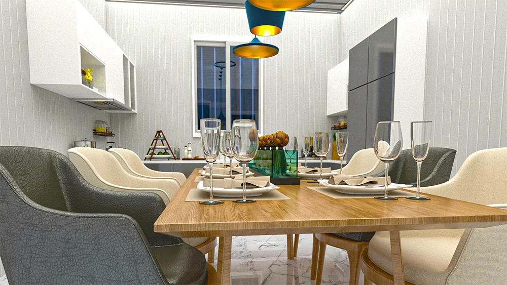 Garden combination container house, optional with floor to ceiling glass and guardrail platform