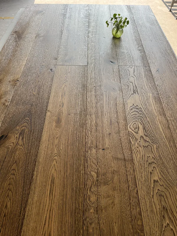 Wax oild hard brushed Engineered oak flooring factory price