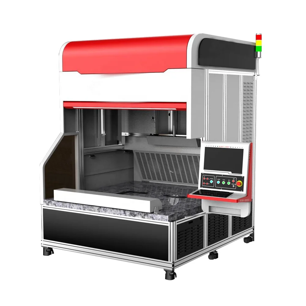 ARGUS 3d dynamic galvo co2 laser marking machine 150w Coherent R.F. Metal Laser Tube laser marker jeans