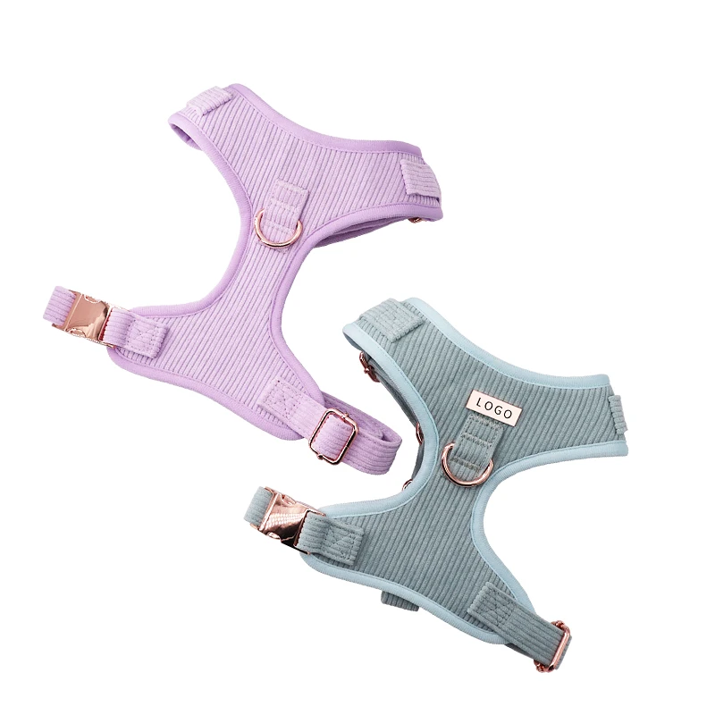 Регулируемая прочность высокое качество супермягкая Удобная Вельветовая Передняя D-образная Пряжка для собак