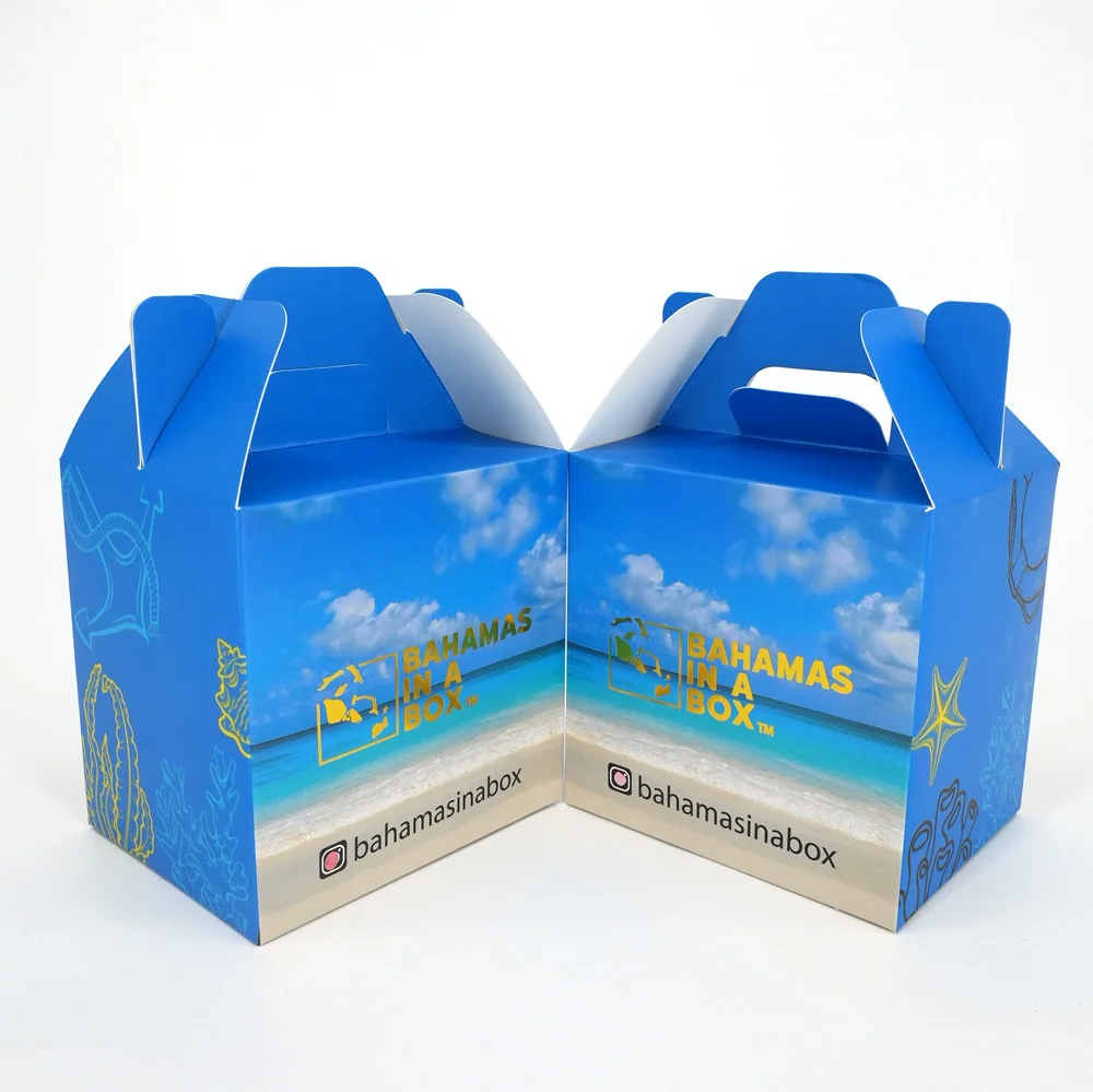 Custom all sides printed eco-friendly material corrugated packaging gift boxes