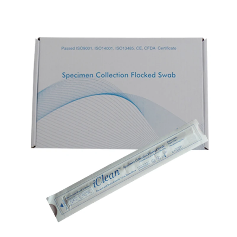 Disposable Nylon Flocked Sampling Collection Transport Sterile Lab Medical Pcr Dry Nasal Rapid Test Swab