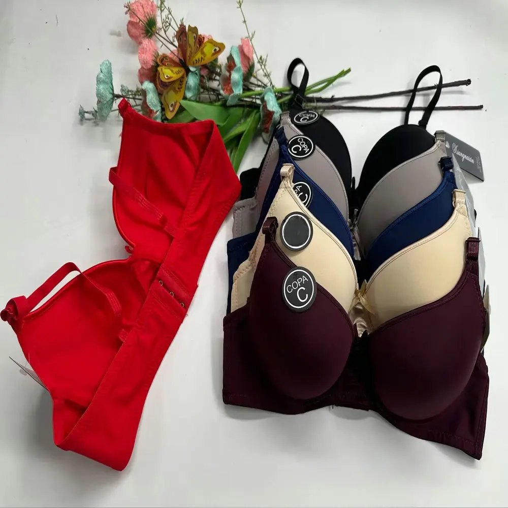 1.18 Dollar Model YWB054 Breast 38-44 Custom Indian Girl in Bra Images Plus Size Push up Bra for Women Big Boobs
