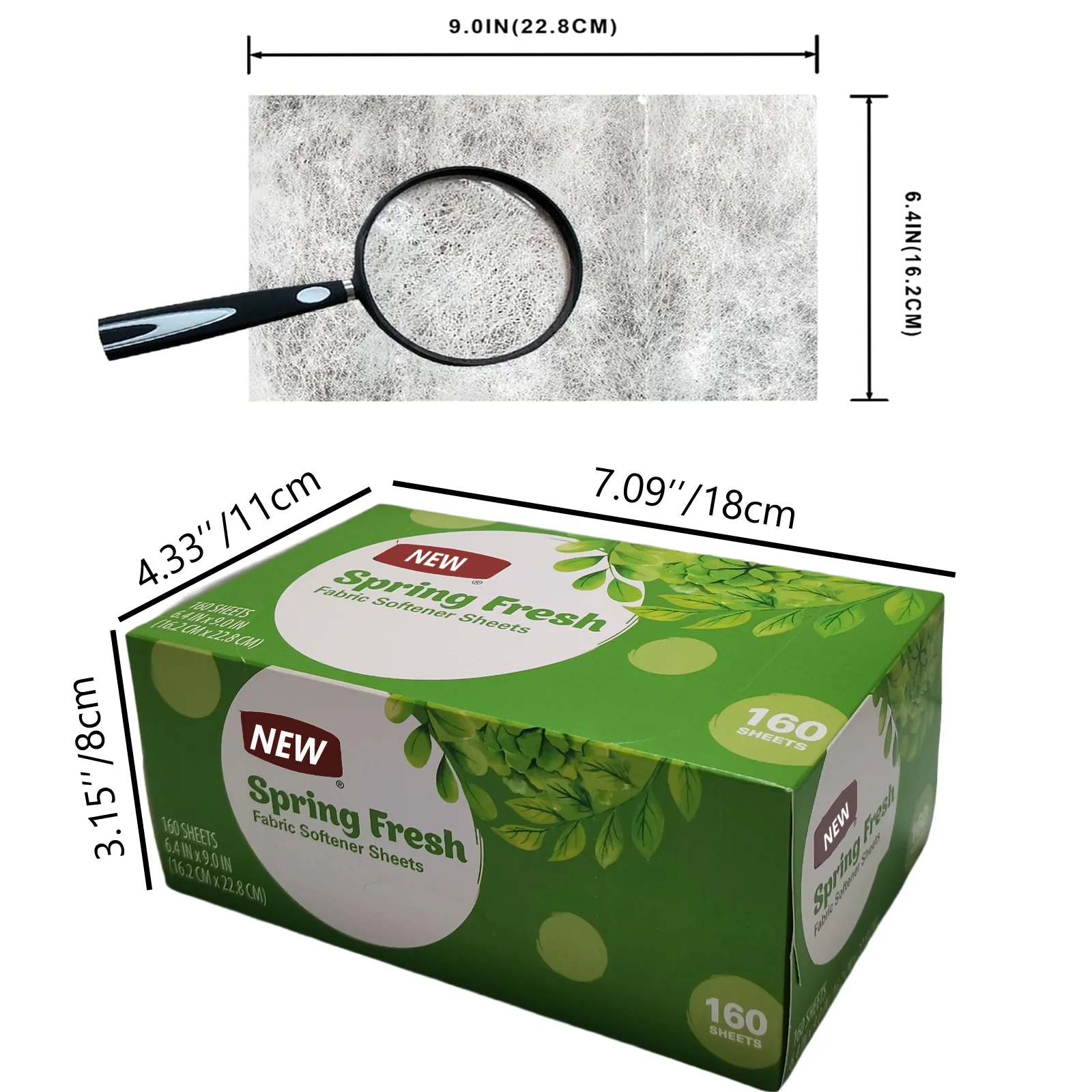 160 Sheets Dryer Sheet Dispenser For Laundry Room Fabric Softener Sheets